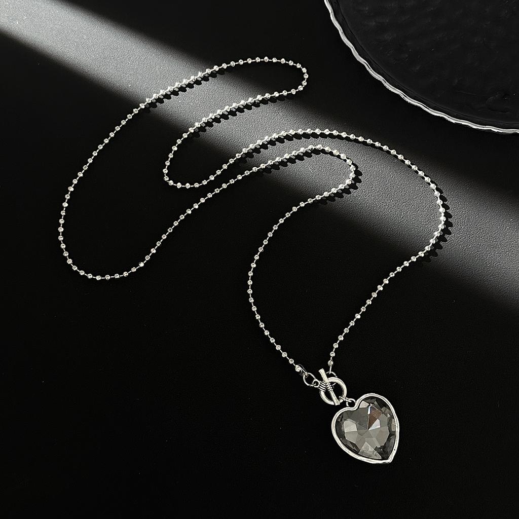 SHIXIN Luxury Stackable Adjustable Necklace Earrings Open Ring Set For Women Minimalist Rhinestones Geometry Pendant Jewelry Set
