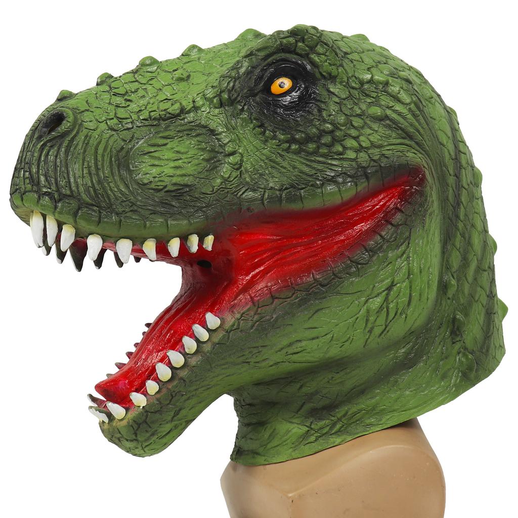 Jurský park Zelená maska dinosaura Vánoce Halloween Dinosaurus z Jurského parku Zuřivý Tyrannosaurus Rex Maska