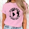 (Premium T-shirt)New Protect The Ocean Earth Day Every Day Print Tshirt Female Casual Short Sleeve T-Shirt Women Fashion tops