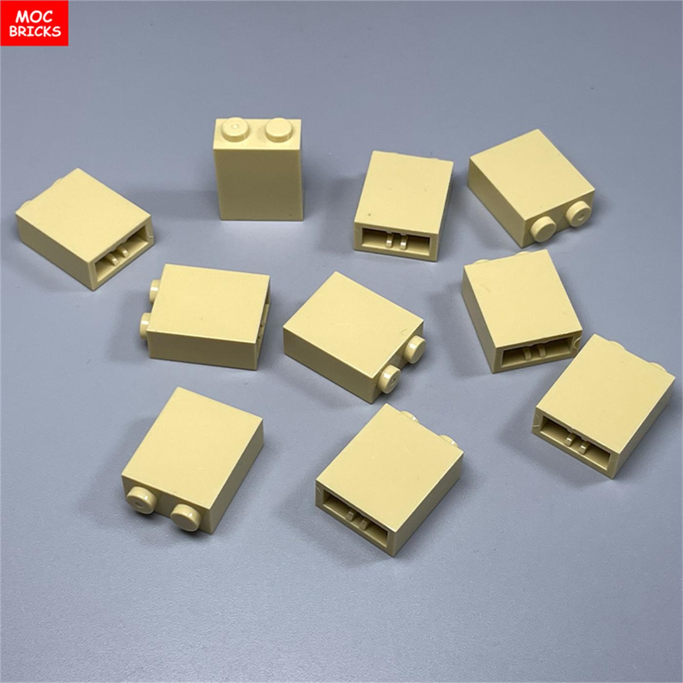 

Non-Toxic 10Pcs/Lot Moc Bricks 1X2X2 Wall Brick 3245C Assembled Particles Educational Building Blocks Kids Diy Toys Gift