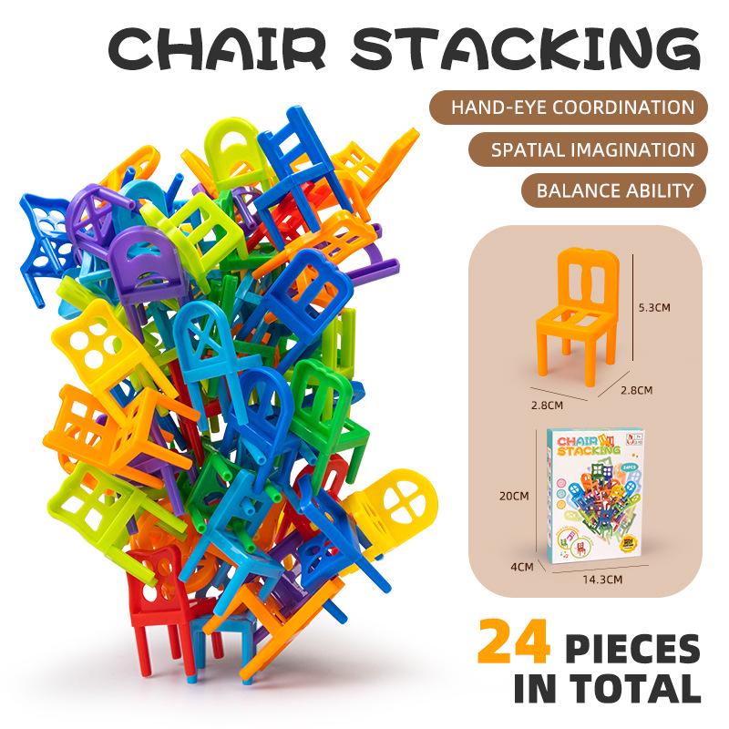 

Детская игра «Стулья-пирамидки»: Высокоуровневая логика и развивающая игрушка