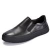 Men'S Loafers Men'S Genuine Leather Summer Breathable Casual Shoes Trendy Versatile Soft Leather One-Pedal Lazy Beanie Shoes Men