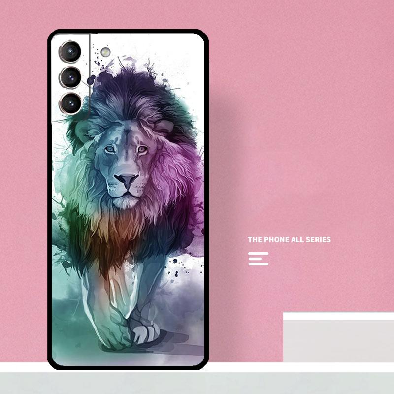 Lion Animal Phone Case For Samsung Galaxy S26 S25 S24 S20 S21 S22 S23 Ultra S10 Plus S25 FE Cover Coque