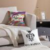 fashion vibrant EEEmilio Pucci Cushion Cover Throw Pillow Cover Hidden Button Durable Polyester Chair Cushion
