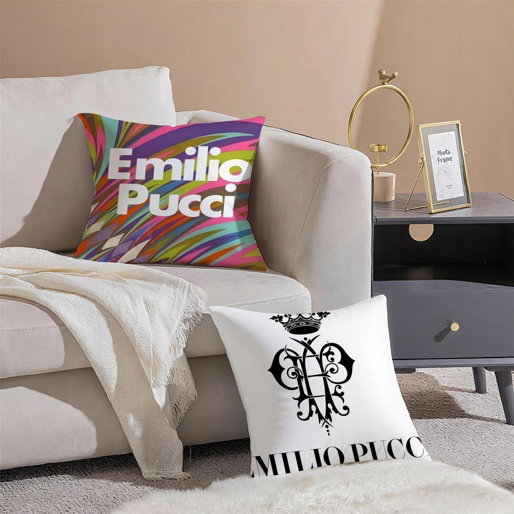 fashion vibrant EEEmilio Pucci Cushion Cover Throw Pillow Cover Hidden Button Durable Polyester Chair Cushion