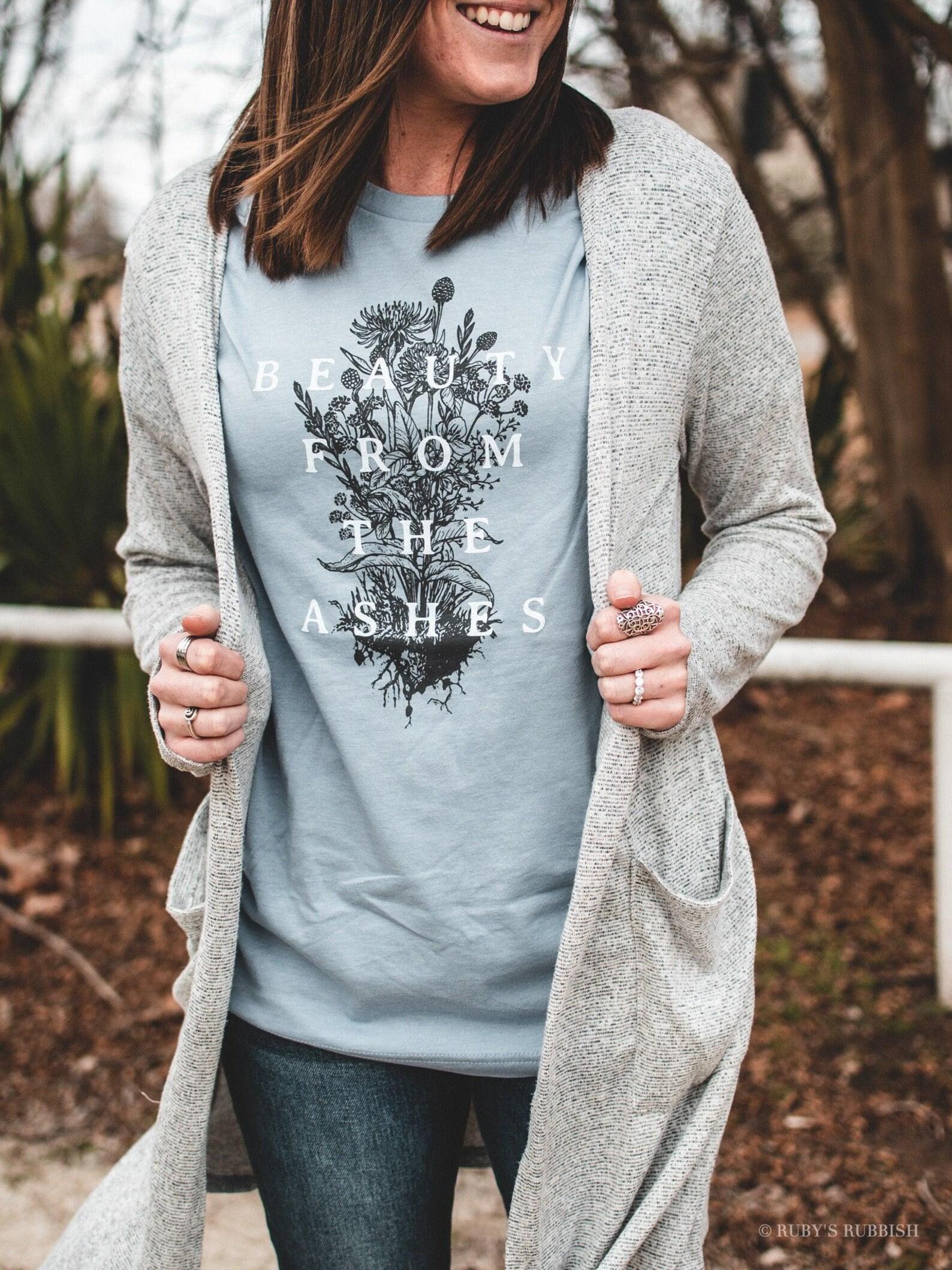 Beauty From the Ashes | Scripture T-Shirt | Ruby s Rubbish® S