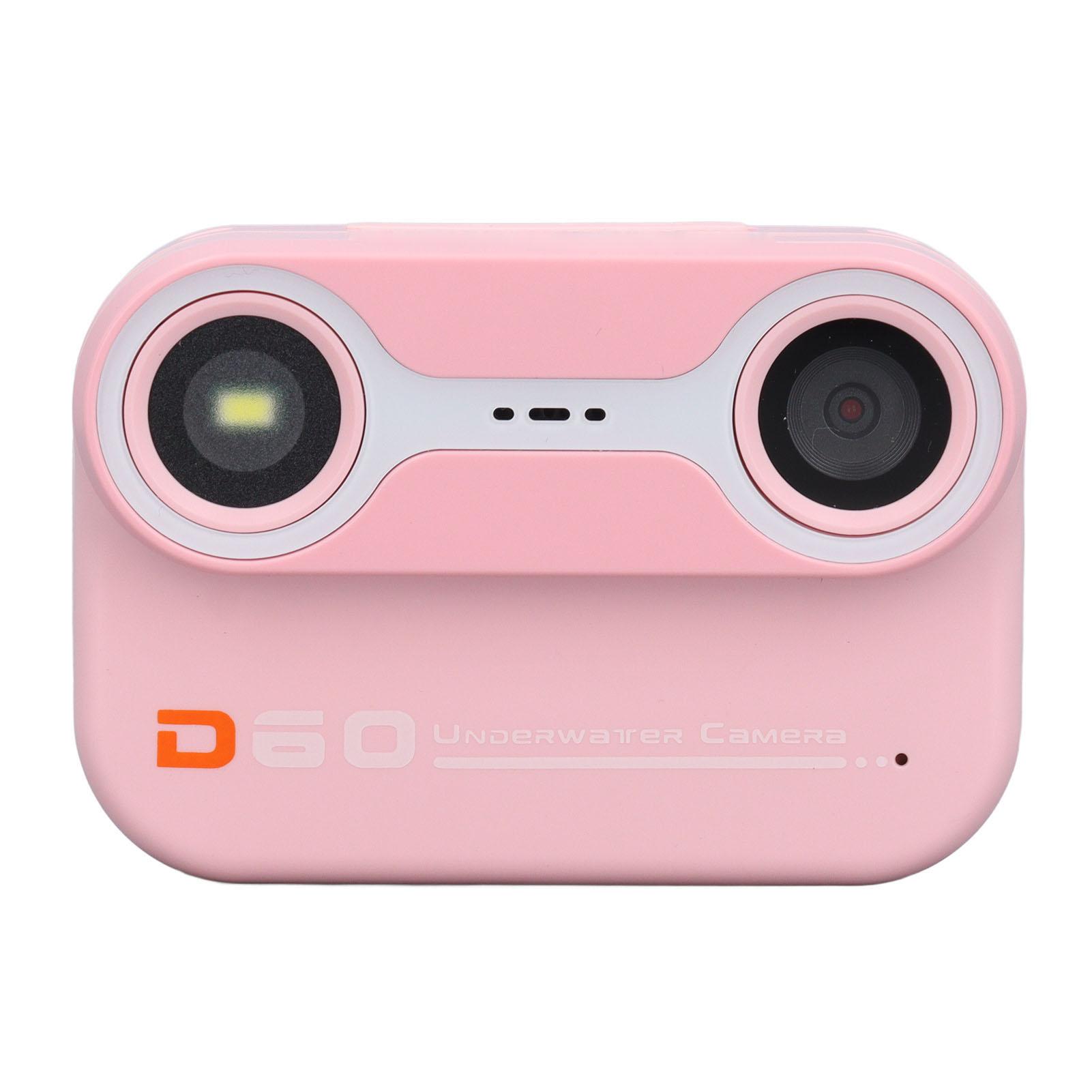 

48MP Underwater Camera 1080P FHD Dual Lens 10X Digital Zoom AutoFocus 3.0M Water Resistant рожевий