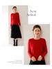 Women's Solid Color Cashmere Pullover: Autumn/Winter Long Sleeve Knit Sweater
