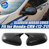 For Honda CRV CR-V 12-21 Carbon Black OX Horn Style Door Wing Mirror Cover Cap .