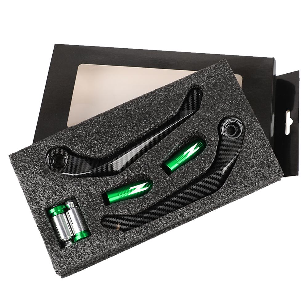 

78 22 мм ручки для руля мотоцикла, тормозные рычаги сцепления, защита для рук для KAWASAKI Z250 Z400 Z650 Z750 Z800 Z900 зелёный