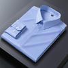 New Quality Anti-Wrinkle Men Shirt Long Sleeves Dress Shirts For Men Slim Fit Camisa Social Business Blouse Stripe Shirt 6XL 7XL