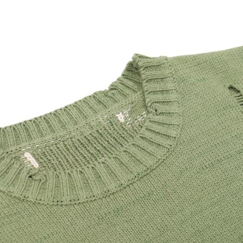 Europäischer und amerikanischer Herbst- und Winter-Street-Lose-Skelett-Jacquard-Strickpullover mit langen Ärmeln für Männer und Frauen