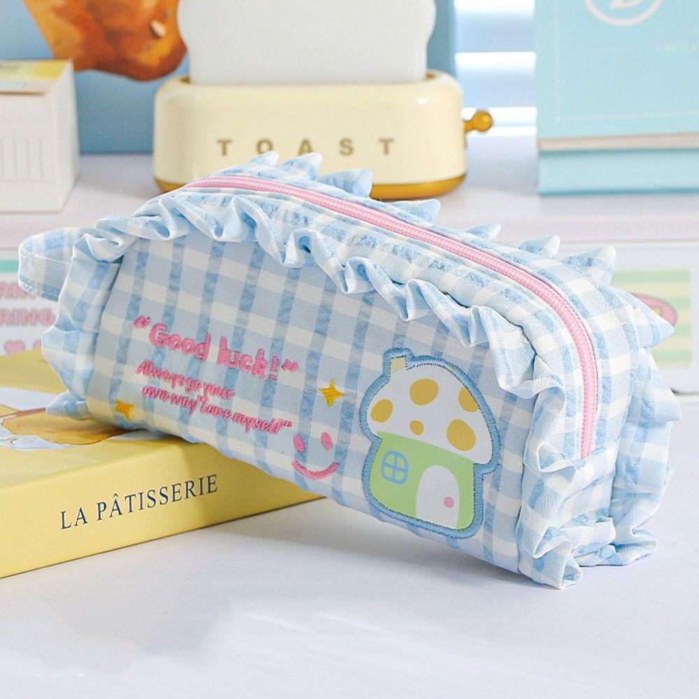 Flower Stationery Storage Bag Cosmetics Storage Pen Pencil Case  School Office