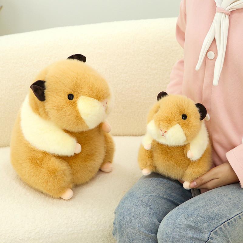 Plush Guinea Pig Toy Sitting Cavy Doll Stuffed Animal Cartoon Home Decor Gift