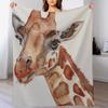 Giraffe Throw Blanket Lightweight Cozy Blanket for Bed Sofa
