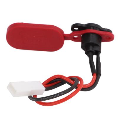 Xiaomi M365 Elektrikli Scooter için Şarj Portu Fiş Kapağı ile Güç Şarj Kablosu Kablosu