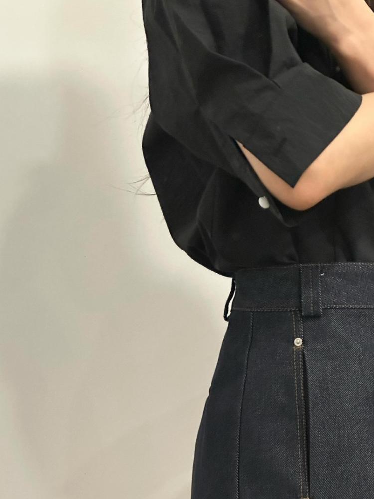 Bürodame Elegant Weiße Hemden Sommer Französische Textur Puffärmel Einreihige Kleidung Lässig Kurzarm Schicke Oberteile Damen