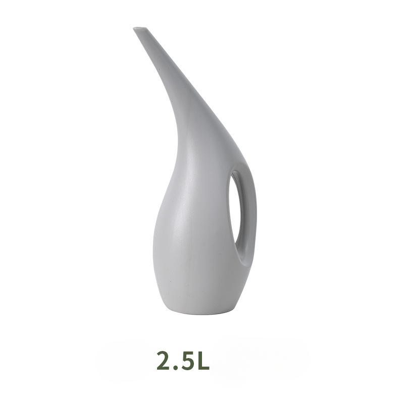 

Large-capacity watering can for watering flowers, plastic watering can for succulent plants, gardening watering can for vegetables 2.5L light gray
