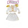2026New Cosplay Costume for Girls Halloween Carnival Christmas White Jacket Vest and Skirt Uniform Suit