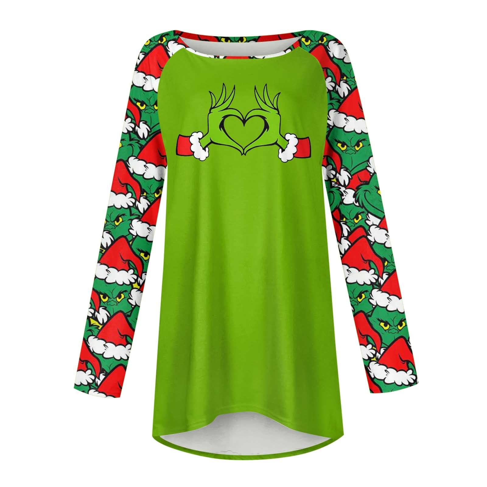 Женская осенне-зимняя повседневная длинная свободная футболка с длинными рукавами — фото 4