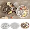 Round Star Moon Tray Dish Storage Box Ornament Silicone Mold DIY Aromatherapy Gypsum Ceramic Mold