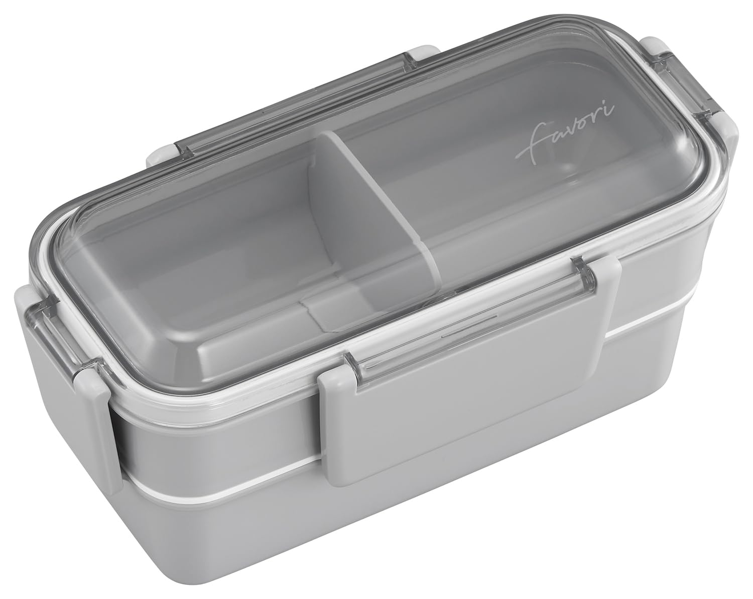 

OSK DUL DISH UP LUNCH Ланч-бокс Серый №3 двухъярусный (с перегородкой) PCW-600S
