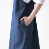 Seven Uniform QS7373-1 Apron Dress, Indigo, Free Size