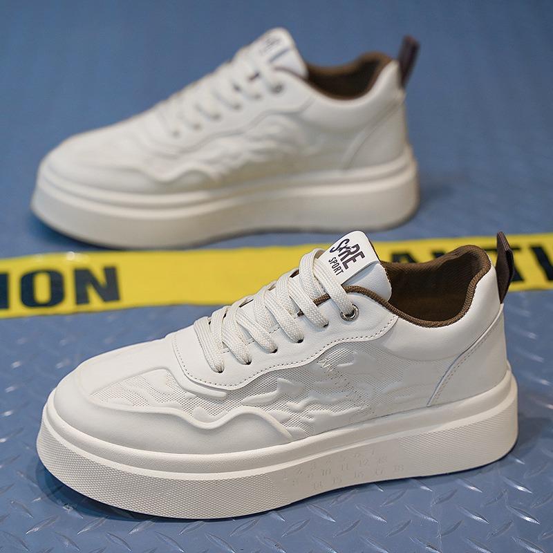 Spring men's platform trend casual shoes new inner height increase versatile board shoes running sports men's shoes