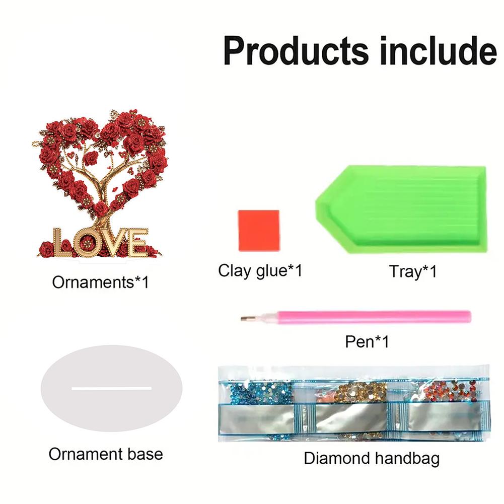 Animal Special Shape Diamond Painting Tabletop Ornaments Kit Table Top Diamond Painting Ornament Kits Bedroom Table Decoration