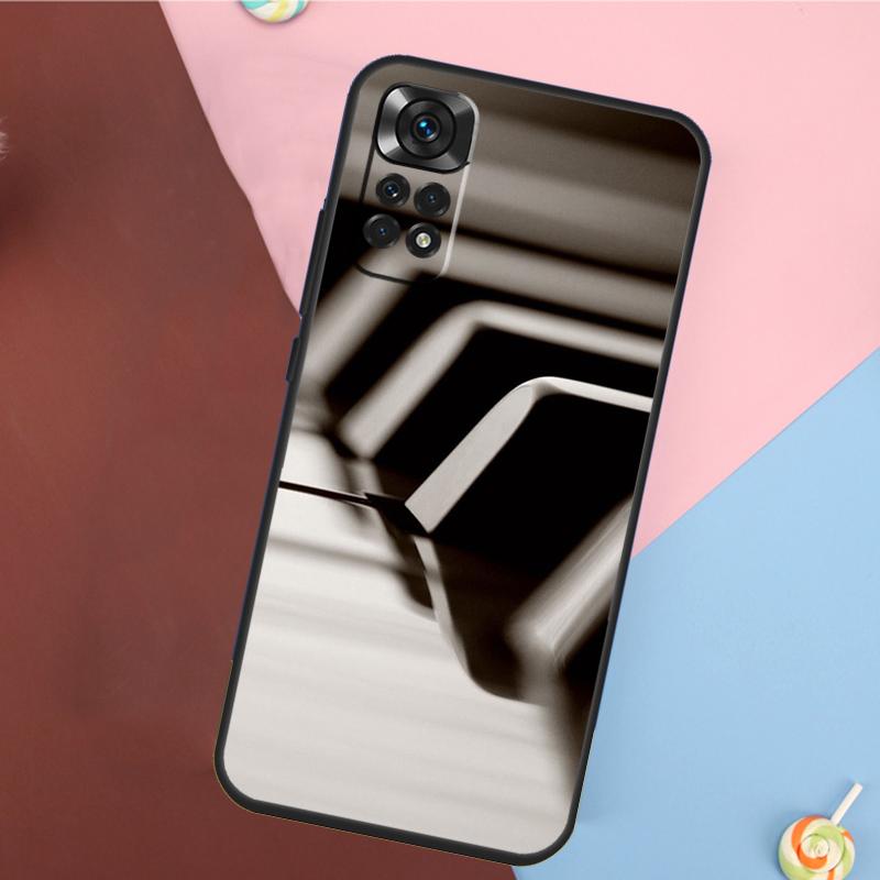 Piano Keys Keyboard design Cover For Xiaomi Redmi Note 13 14 Pro 12 11 9 10 9S 10S 11S 12S Redmi 14C 10C 12C 13C Case