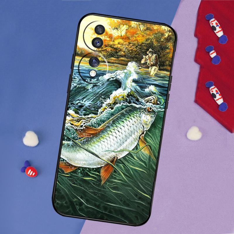 Fish Fishing Case For Honor 200 Pro 50 70 90 X8a X9a X8 X9 X8b X9c X9b Honor Magic 7 5 6 Pro Lite Cover