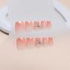 Fake Nail Wearing Nail Removable French Manicure Piece Small Short T Ballet Nail Piece Drilling Butterfly Gradual Change Nail Piece