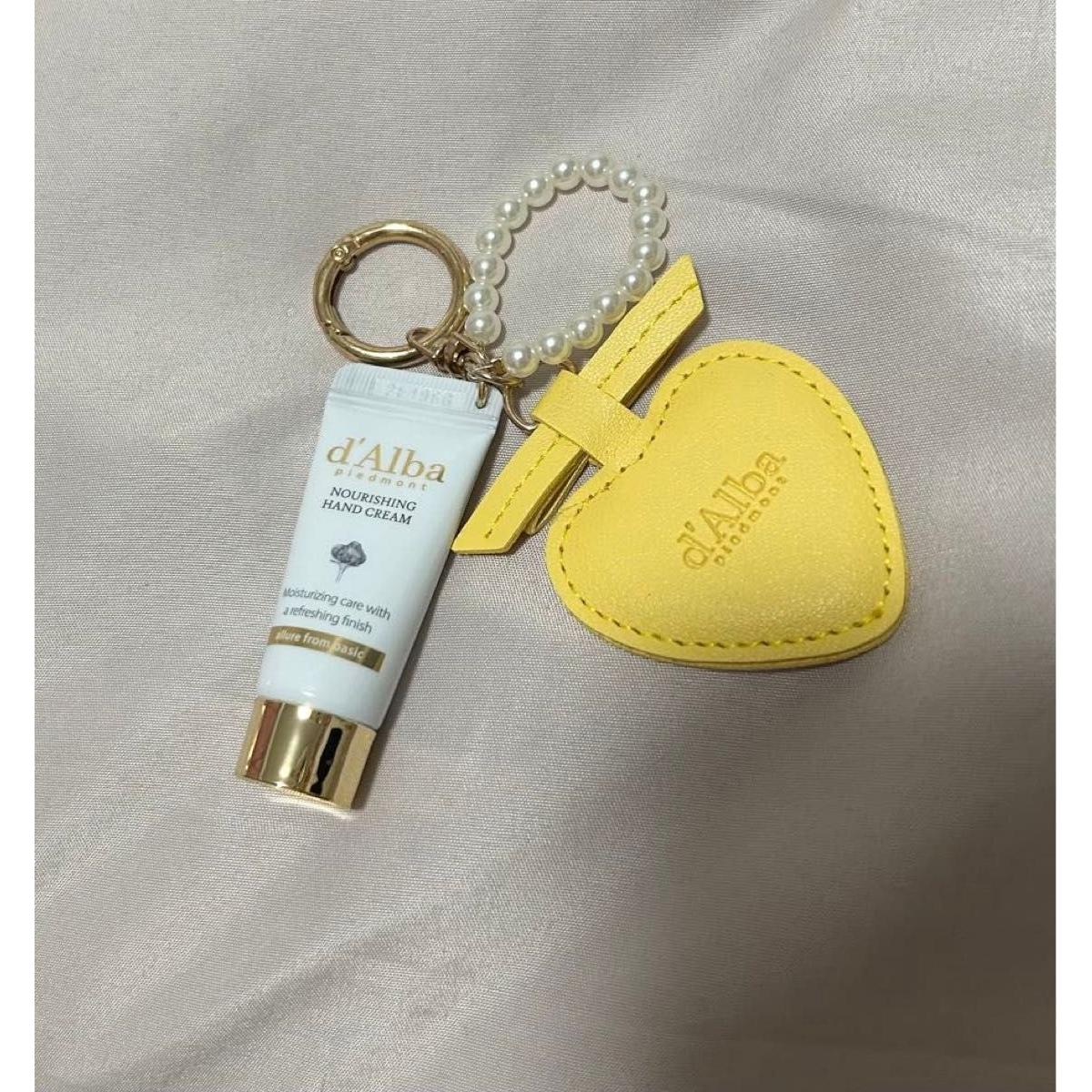 d Alba Hand Cream Heart Mirror Charm