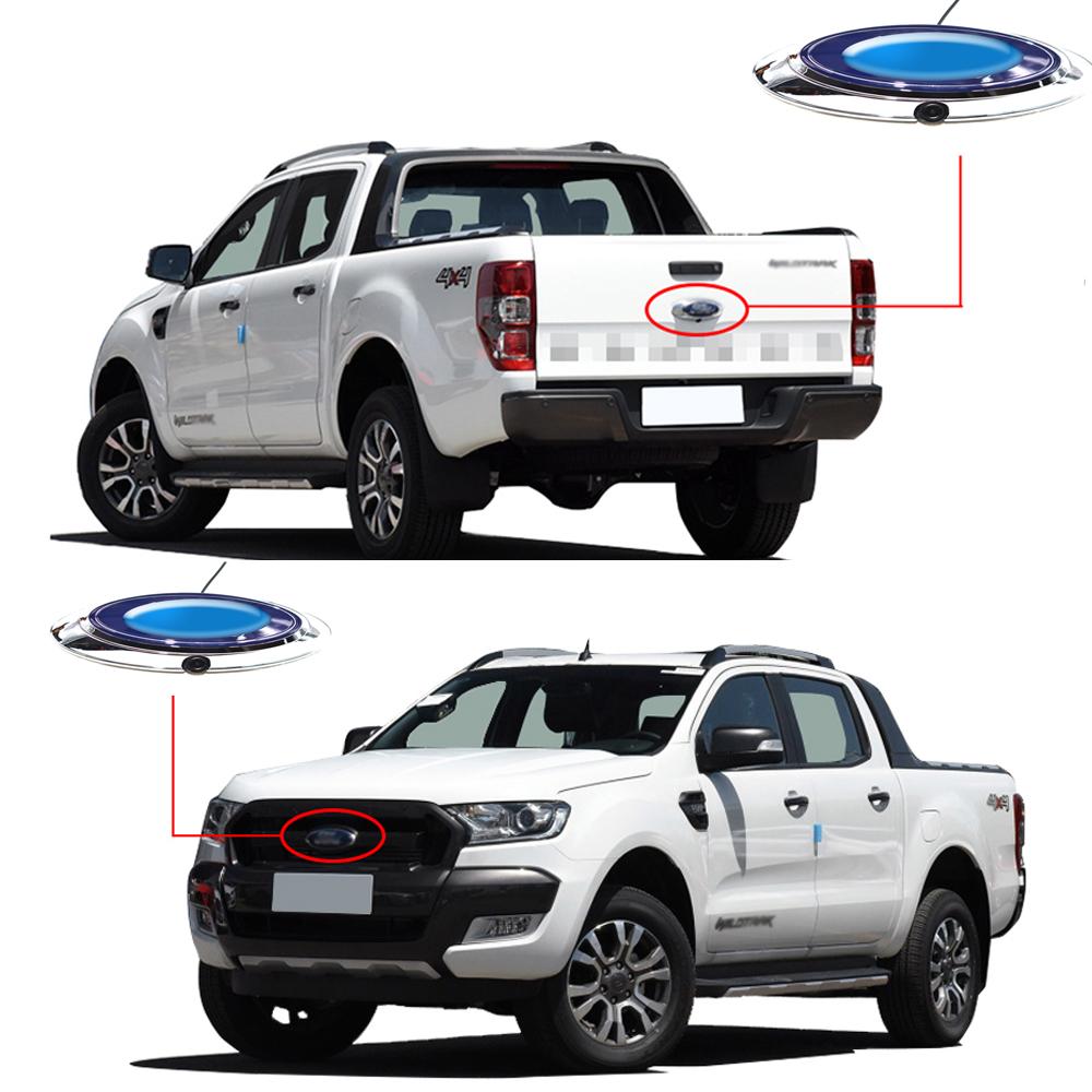 CCD 170 Degree Car Rear Front Side View Camera Parking System Reverse with logo for FORD Ranger T6 T7 T8 XLT 2012-2019