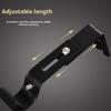 2/4pcs Wall-mounted Curtain Rod Support Extendable Metal Roman Pole Bracket Universal Adjustable Hanging Hooks