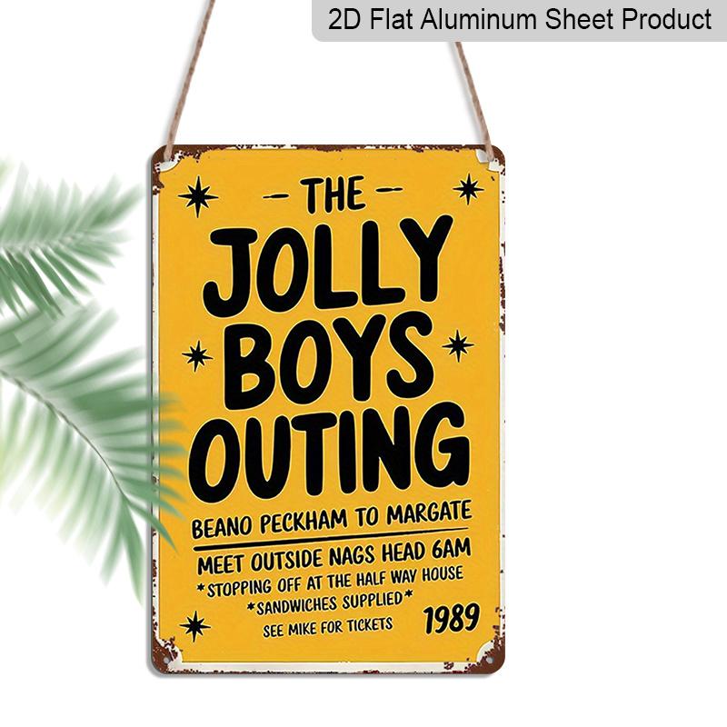 

2D Flat 1pc Retro 1989 Vintage Happy Boy Outing Aluminium Sign | Easy To Hang - Yellow, Versatile Wall Decor for Parties, Man Caves, Bars - Nostalgic 20*30cm