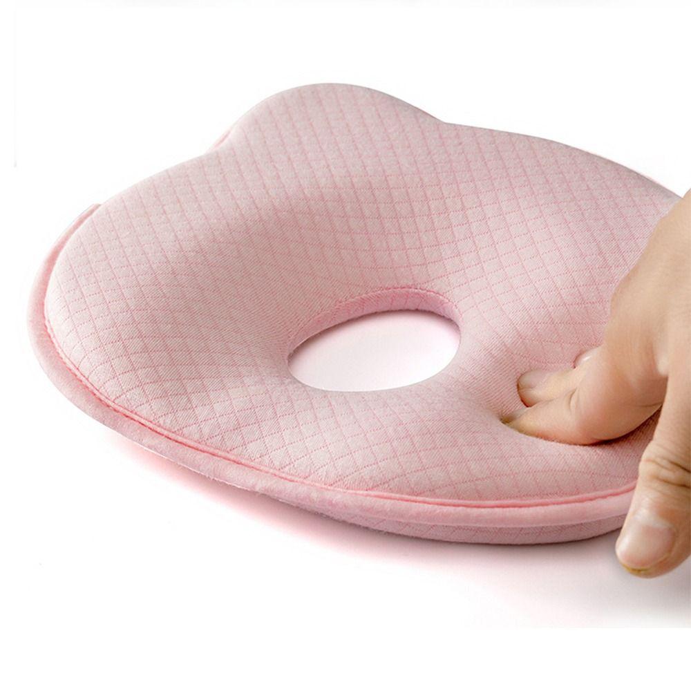 Cute Baby Shaping Pillow Breathable Baby Head Cushion Baby Bear Shaped Headrest Sleep Improvement