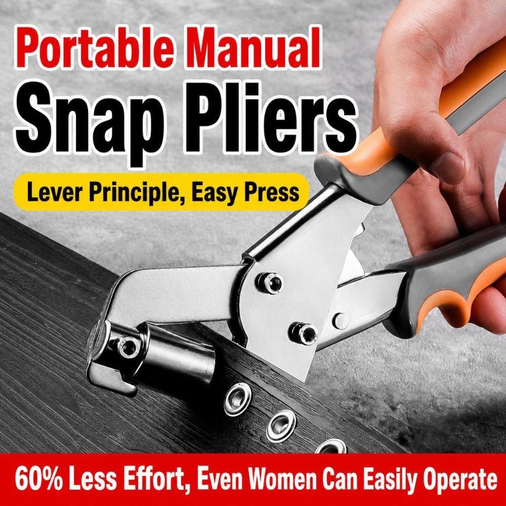 Metal Eyelet Pliers Rubber Grip Grommet Press Tool New Eyelet Setting Tool Tarpaulin Repair
