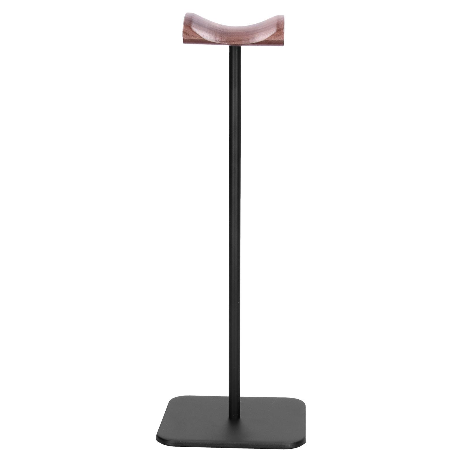 

Headphone Stand Metal Walnut U Shape Nonslip Practical Stable Sturdy Durable Headset Holder