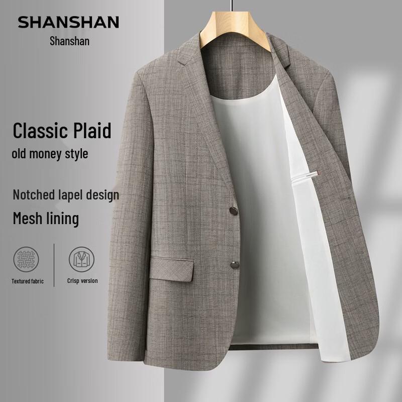 Shanshan Men s Spring Business Casual Notch Lapel Suit Jacket XL/180