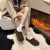 All-inclusive Small Potato Snow Boots Women's New Winter Fluffy Bread Shoes Thick-soled Velvet Cotton Shoes