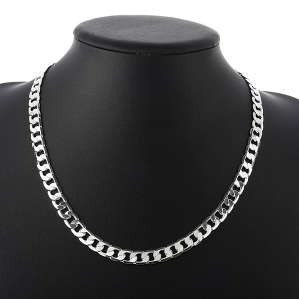 Fine 6MM Men Solid Copper Color Necklace Exquisite Noble Luxury Gorgeous Charm Fashion Wedding Chain Women Jewelry