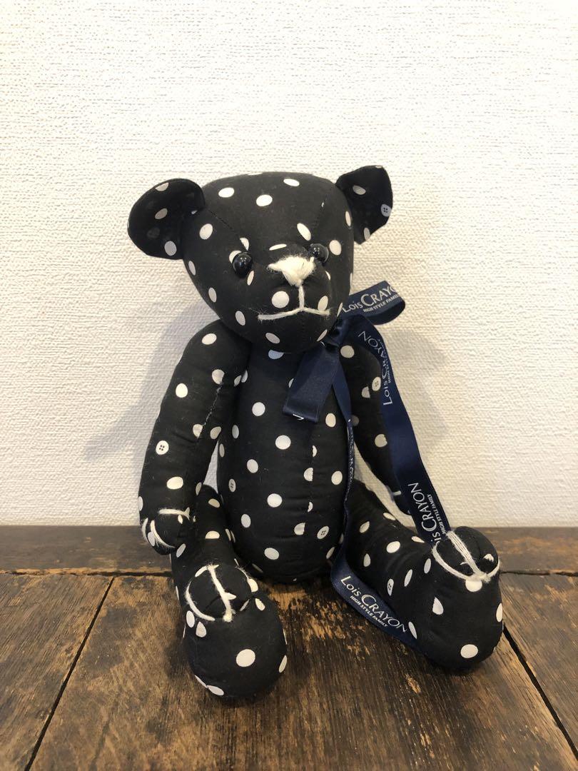 

[USED] Lois Crayon Teddy Bear Polka Dot 28cm