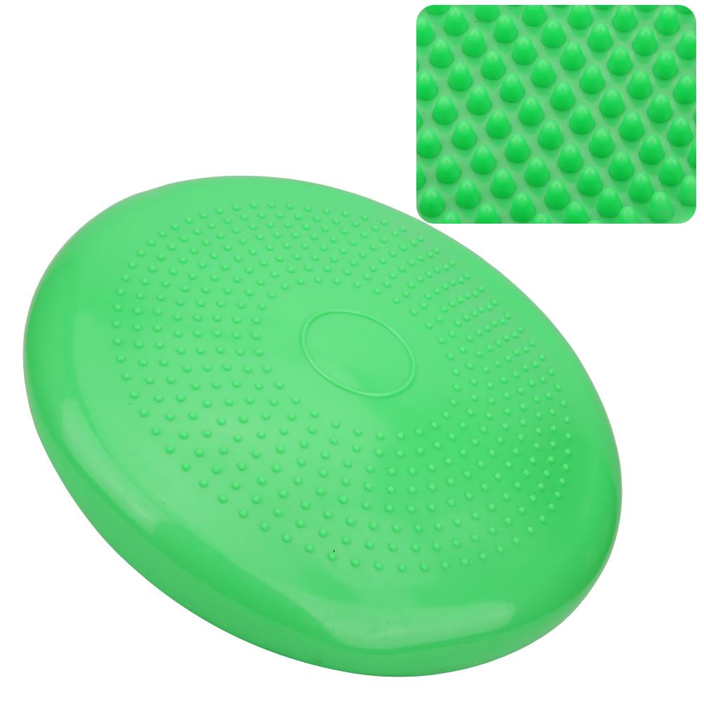 Thickened Yoga Inflatable Cushion Gym Sports Fitness Wobble Massage Balances CushionGreen Diameter