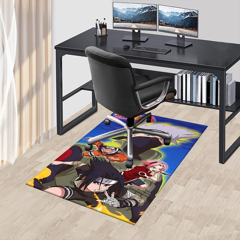 1pc Naruto Adventure Begins Carpet for Playroom Bedroom Living Room Sofa Home Decor,kids Game Area Rug Non-slip Floor Mat Y723119