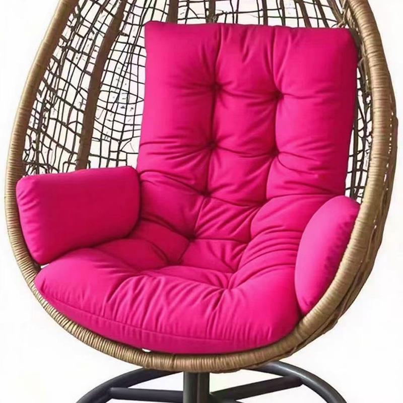 Thickened Waterproof Outdoor Hanging Basket Seat Cushion for Armchair, Recliner, Rocking Chair, or Swing with Backrest