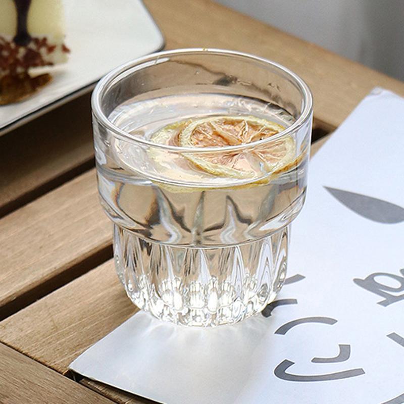 155ml Italienisches Espressoglas Latte Eiskaffee Tasse Flat White Australian White Kaffeetasse Transparent Likör Spirituosen Biergläser