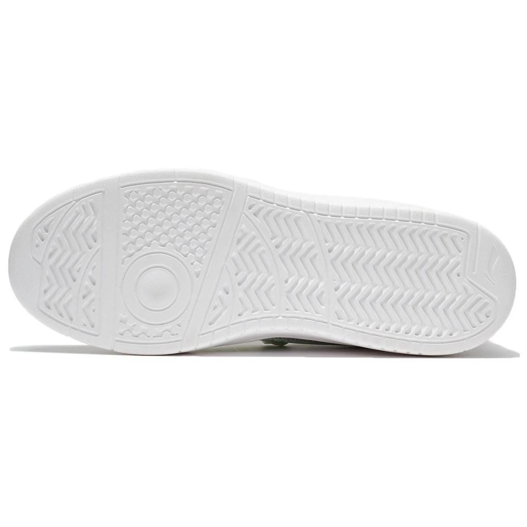 New LiNing Jade Star Cushioning Wear Resistant Low Top Skateboard Shoes Women's White Green AGCS086-3