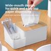 Tissue Box, Tissue Box, Modern Living Room and Dining Room, Simple and Creative Remote Control Storage Box, Separated Household Storage Box
