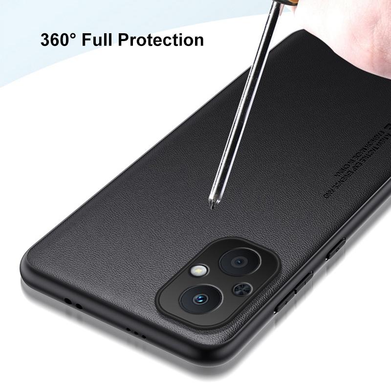 Luxury PU Leather Case For OPPO Reno 7 Lite 7Z Back Cover Silicone Full Protection Phone Case For OPPO Reno 8 Lite 8Z 5G Reno7 Z